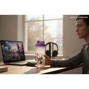 GamerSupps Waifu Cup Stick Shift Unisex Purple Brand New Limited Edition Shaker
